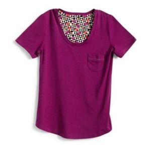 VERA BRADLEY KNIT SHORT SLEEVE PAJAMA TEE NWT